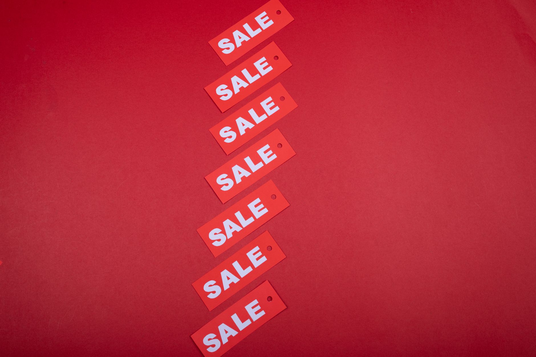 Price tags on retail merchandise